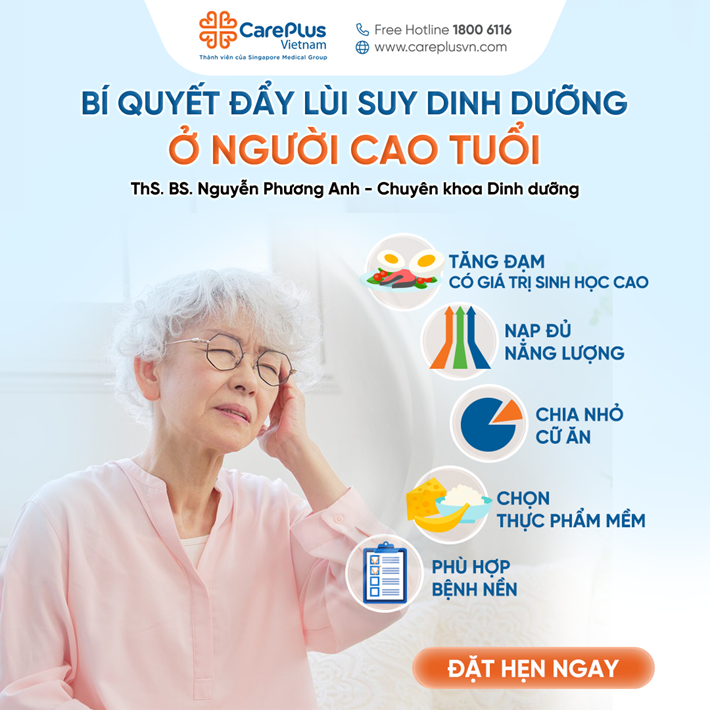 BÍ QUYẾT ĐẨY LÙI SUY DINH DƯỠNG Ở NGƯỜI CAO TUỔI 