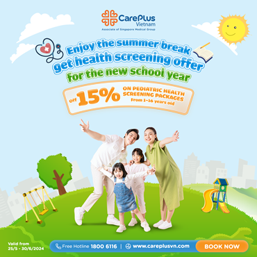  15% OFF ON PEDIATRIC HEALTH SCREENING PACKAGES FROM 1-16 YEARS OLD