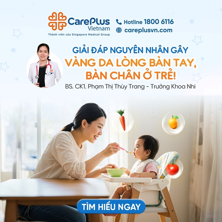 THE CAUSES OF YELLOWING OF THE PALMS AND SOLES IN CHILDREN