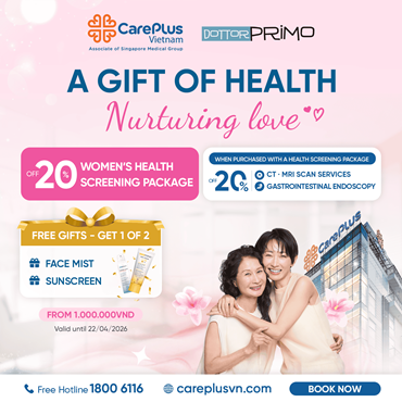 A GIFT OF HEALTH, NURTURING LOVE  (20% OFF ON WOMEN HEALTH SCREENING PACKAGES)