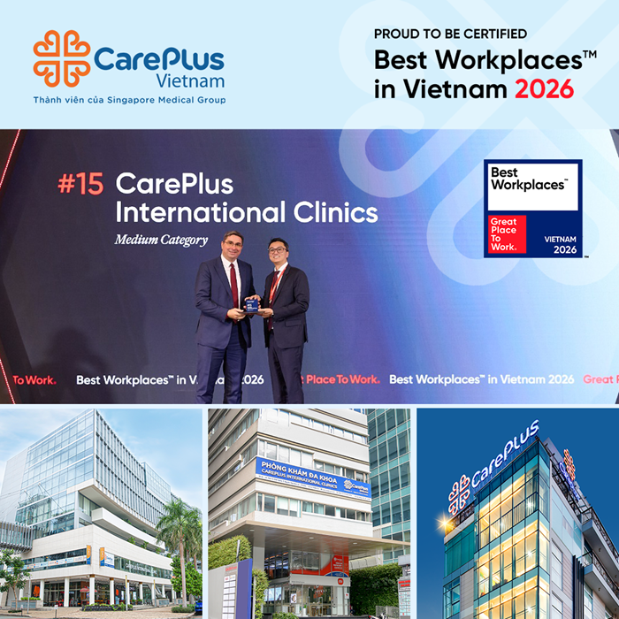 🏆 CAREPLUS TỰ HÀO ĐƯỢC VINH DANH TRONG TOP 15 BEST WORKPLACES™ 2026 