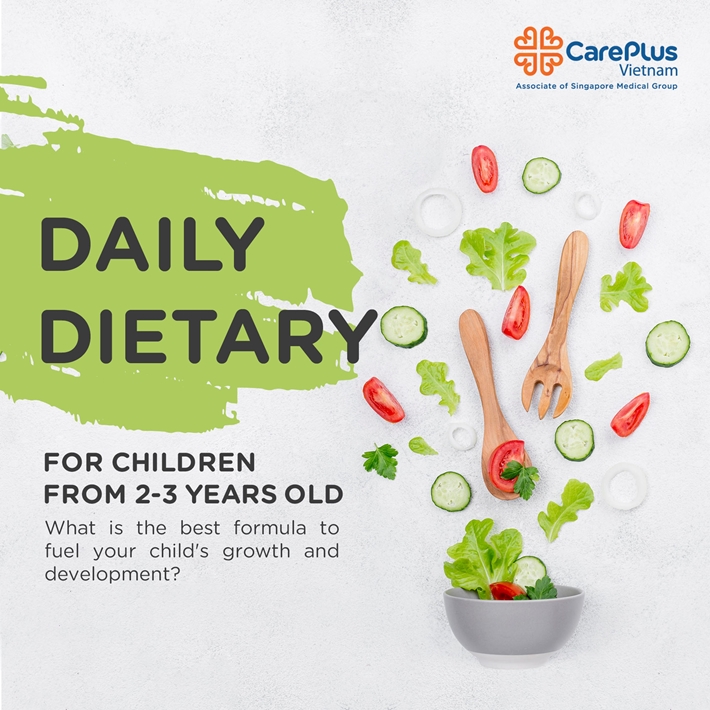 Daily dietary guidelines for children 2-3 years
