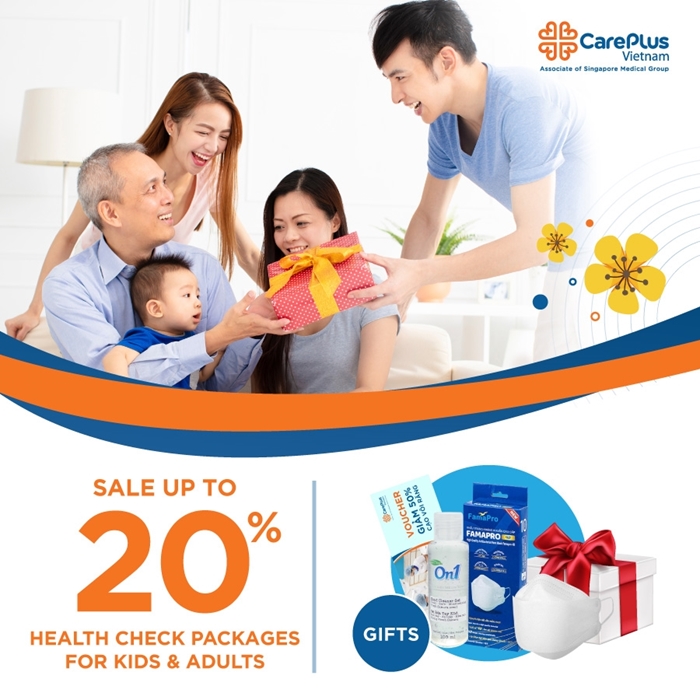 Up to 20% OFF for all health check packages for children & adults