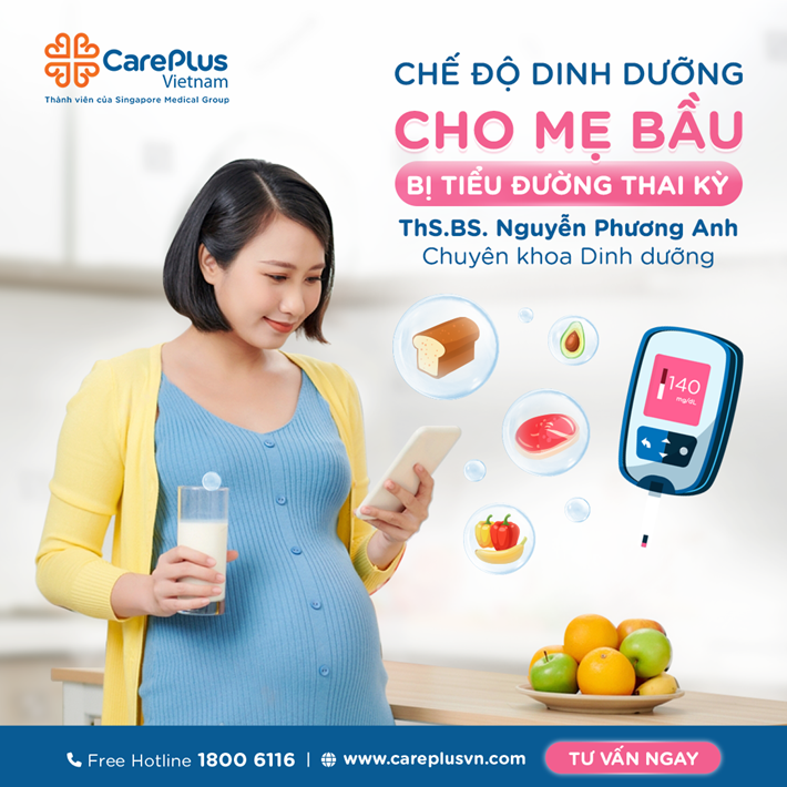 CHẾ ĐỘ DINH DƯỠNG CHO MẸ BẦU BỊ ĐÁI THÁO ĐƯỜNG THAI KỲ