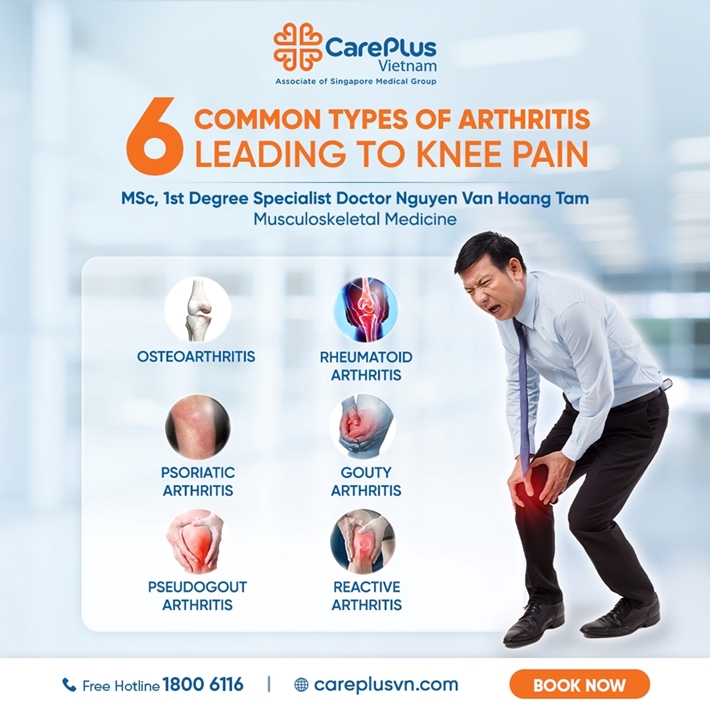 6 COMMON TYPES OF ARTHRITIS LEADING TO KNEE PAIN 