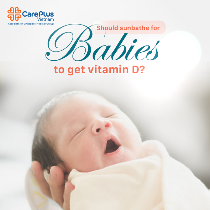 Should sunbathe for babies to get vitamin D?