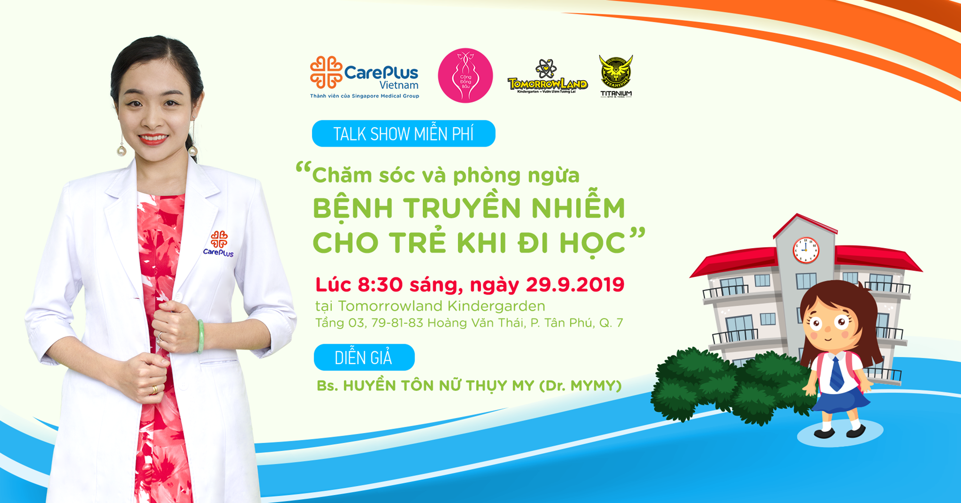 Livestream "Phòng ngừa và chăm sóc bệnh truyền nhiễm cho trẻ khi đi học"