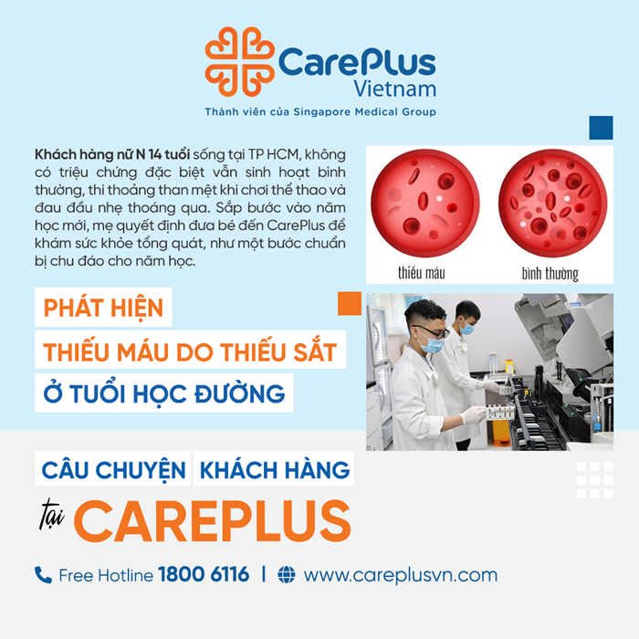 CÂU CHUYỆN KHÁCH HÀNG: THIẾU MÁU THIẾU SẮT Ở TUỔI HỌC ĐƯỜNG - ỔN ĐỊNH SAU 3 THÁNG ĐIỀU TRỊ 