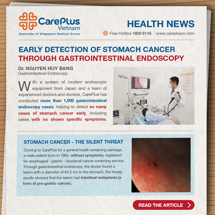 EARLY DETECTION OF STOMACH CANCER IN 1,000 CASES THROUGH GASTROINTESTINAL ENDOSCOPY