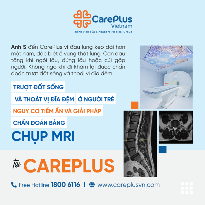 TRƯỢT ĐỐT SỐNG VÀ THOÁI VỊ ĐĨA ĐỆM Ở NGƯỜI TRẺ – NGUY CƠ TIỀM ẨN VÀ GIẢI PHÁP CHẨN ĐOÁN BẰNG MRI 