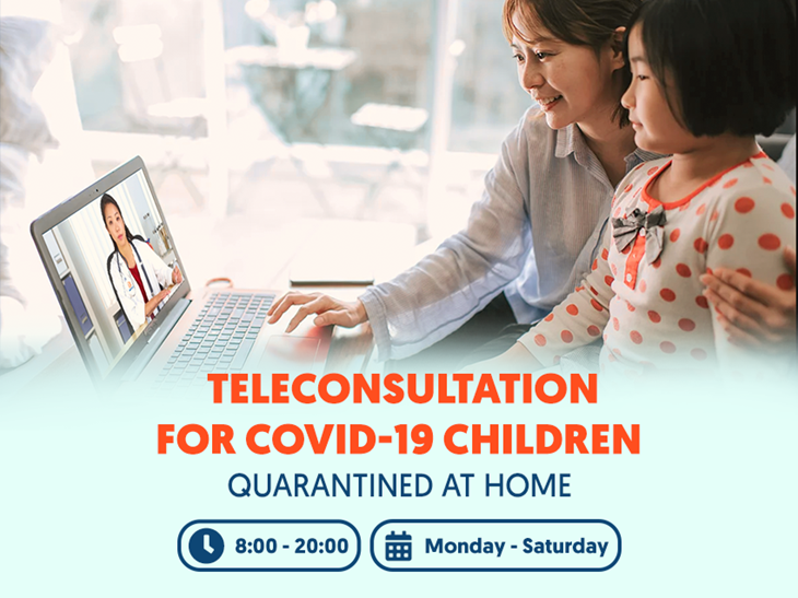 Teleconsultant for Covid-19 children quarantined at home