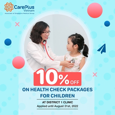 10% OFF on health check packages for children at District 1 Clinic 