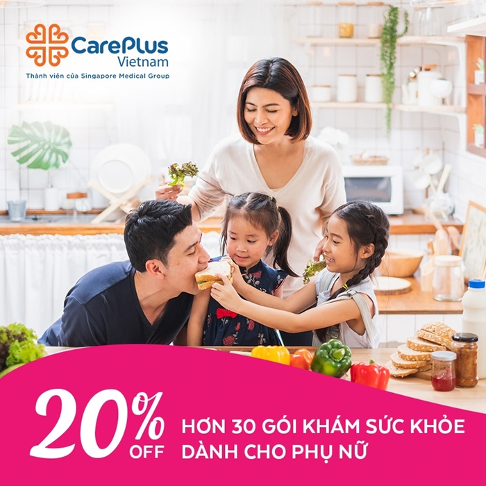 Giảm 20% các gói khám sức khỏe cho Phụ nữ 