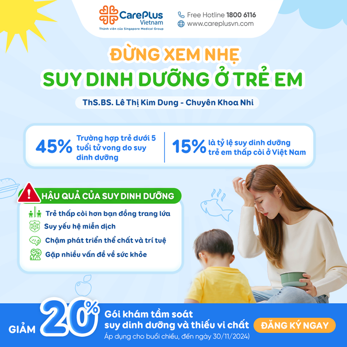 SUY DINH DƯỠNG TRẺ EM KHÔNG ĐƠN GIẢN NHƯ MỌI NGƯỜI LẦM TƯỞNG