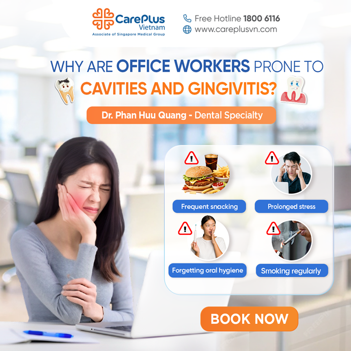 WHY ARE OFFICE WORKERS PRONE TO TOOTH DECAY AND GINGIVITIS? 