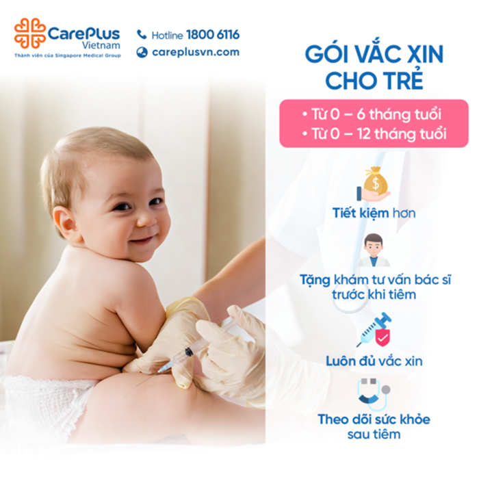 CAREPLUS RA MẮT GÓI VẮC XIN CHO TRẺ TỪ 0 – 6 THÁNG TUỔI/ 0 – 12 THÁNG TUỔI  
