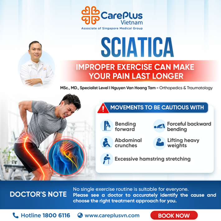 SCIATICA - IMPROPER EXERCISE CAN MAKE YOUR PAIN LAST LONGER 