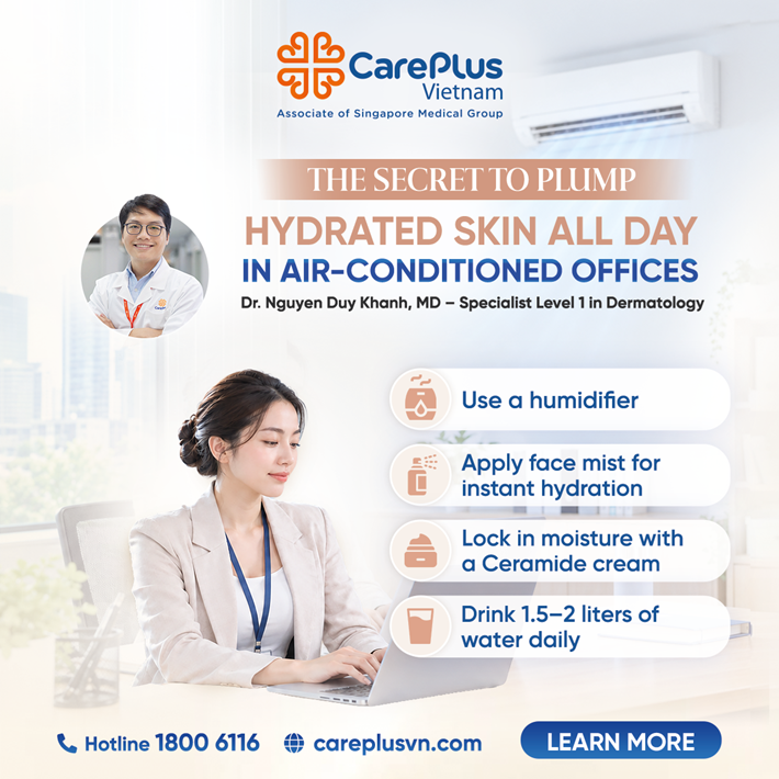 SECRETS TO KEEPING SKIN HYDRATED ALL DAY IN AIR-CONDITIONED OFFICES 