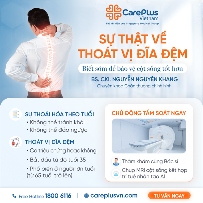 5 SỰ THẬT VỀ THOÁT VỊ ĐĨA ĐỆM - BIẾT SỚM ĐỂ BẢO VỆ CỘT SỐNG TỐT HƠN 