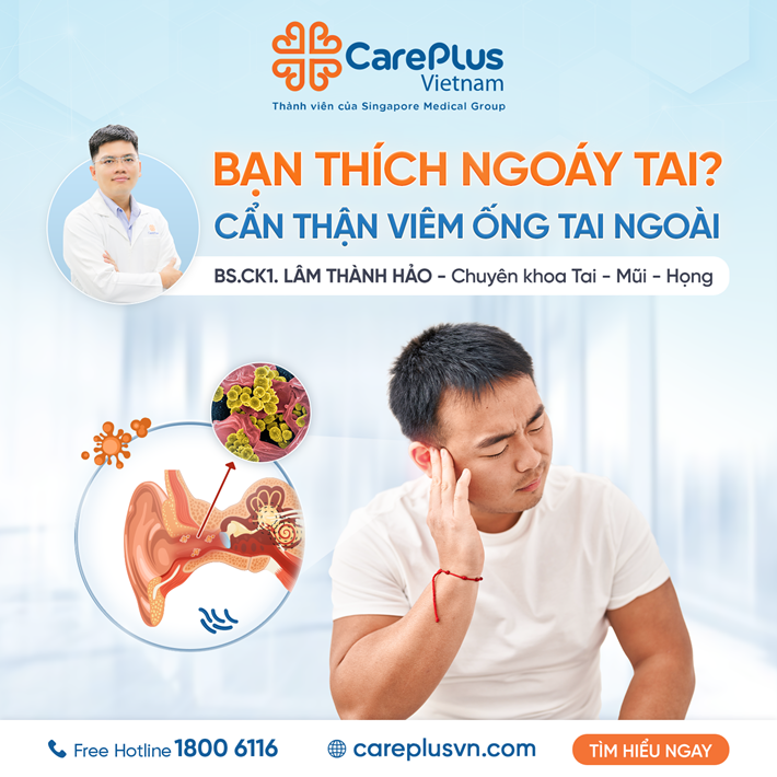 BẠN THÍCH NGOÁY TAI? CẨN THẬN VIÊM ỐNG TAI NGOÀI