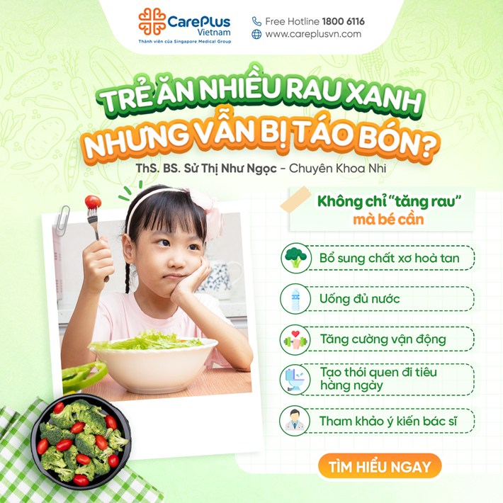 RAU XANH RẤT TỐT NHƯNG KHÔNG NÊN “ĐƠN ĐỘC” TRONG CUỘC CHIẾN VỚI TÁO BÓN. 