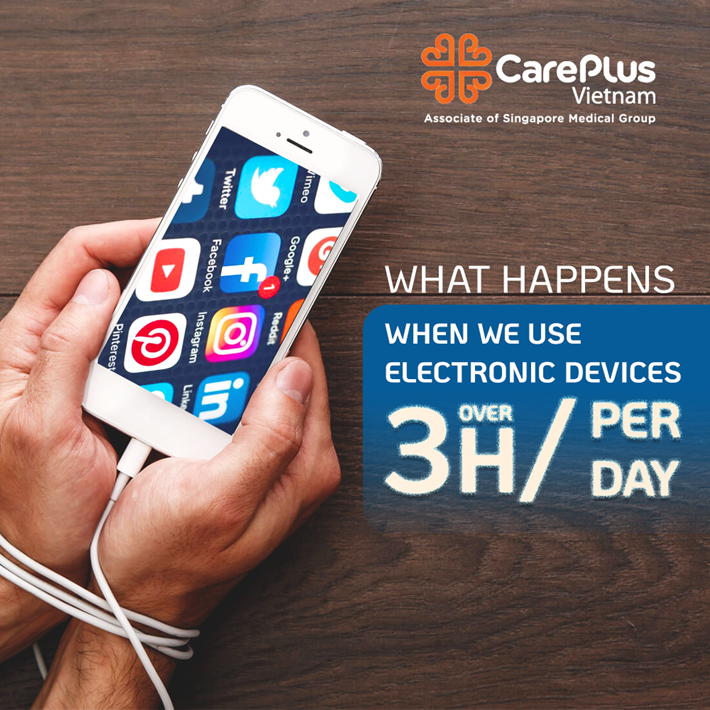 What will happen - When we are continuously exposed to electronic devices for more than 3 hours / day