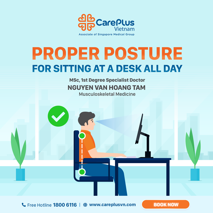 PROPER POSTURE FOR SITTING AT A DESK ALL DAY 