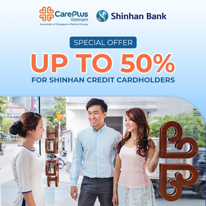 Special Offer Up To 50% for Shinhan Credit Cardholders