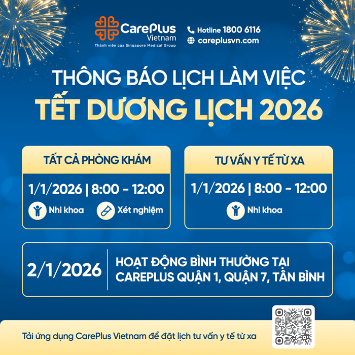 THÔNG BÁO LỊCH LÀM VIỆC TẾT DƯƠNG LỊCH 2026 VÀ DỊCH VỤ TƯ VẤN Y TẾ TỪ XA 
