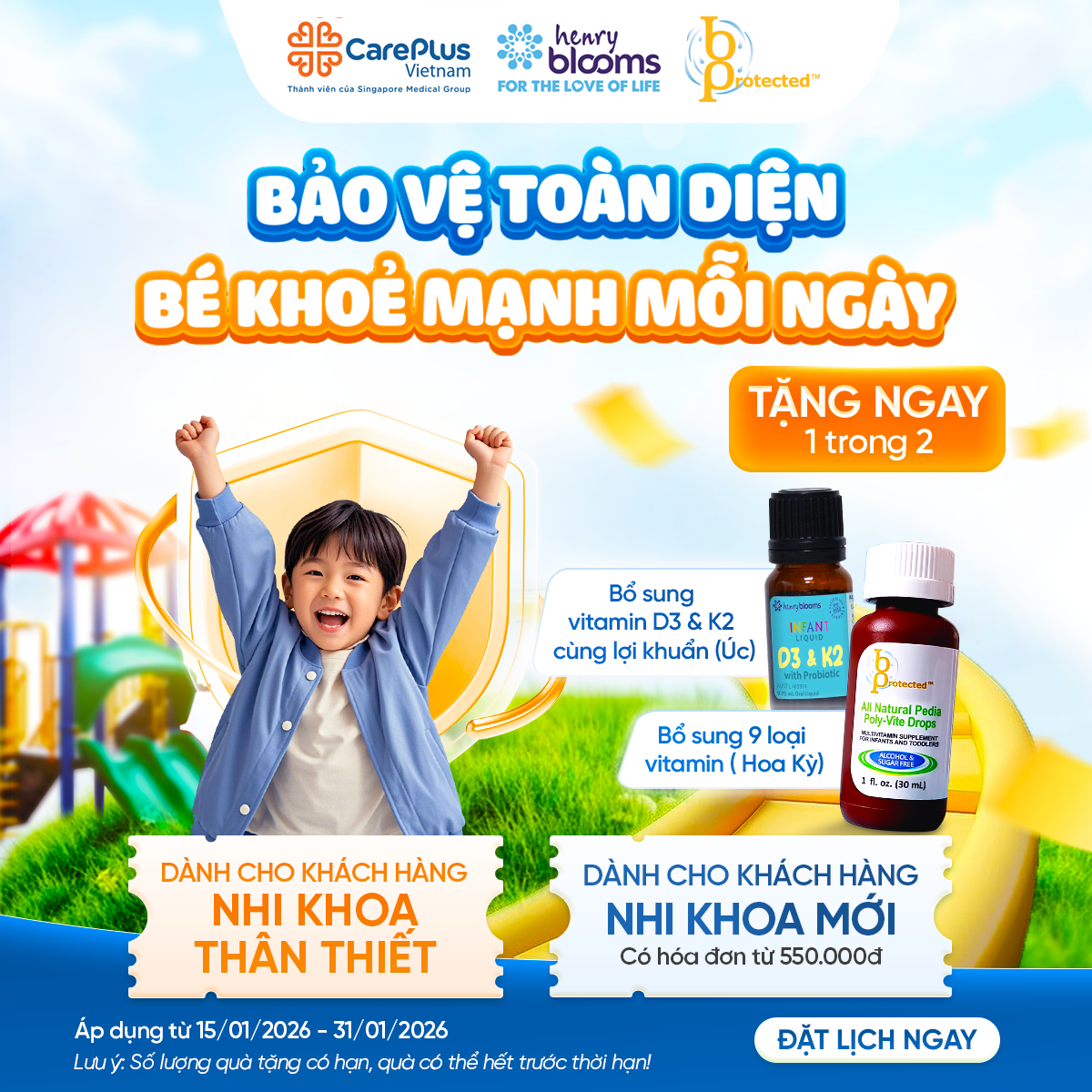 BẢO VỆ TOÀN DIỆN, BÉ KHỎE MẠNH MỖI NGÀY  