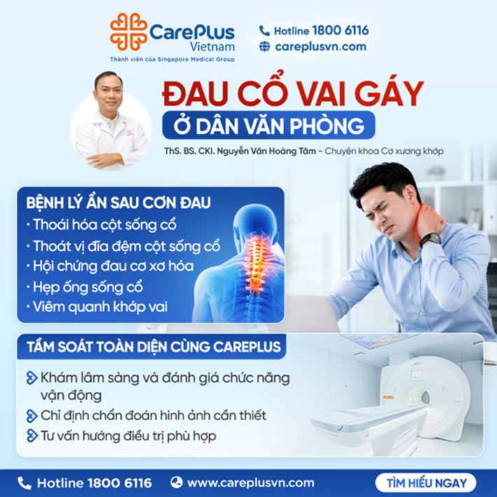 ĐAU CỔ VAI GÁY Ở DÂN VĂN PHÒNG - CHUYỆN THƯỜNG GẶP NHƯNG KHÔNG NÊN COI NHẸ 