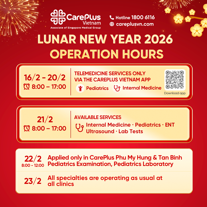 WORKING HOURS DURING THE 2026 LUNAR NEW YEAR & TELEMEDICINE SERVICE 