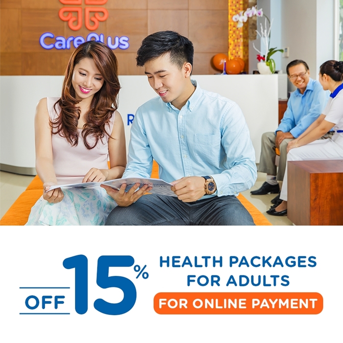 15% OFF on Adults Health Packages for online payment