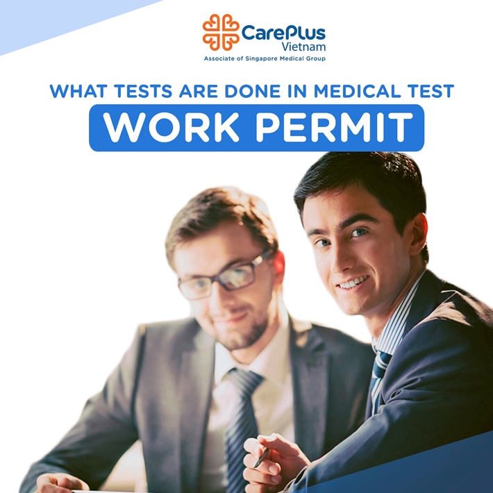 What tests are done in the medical test work permit?