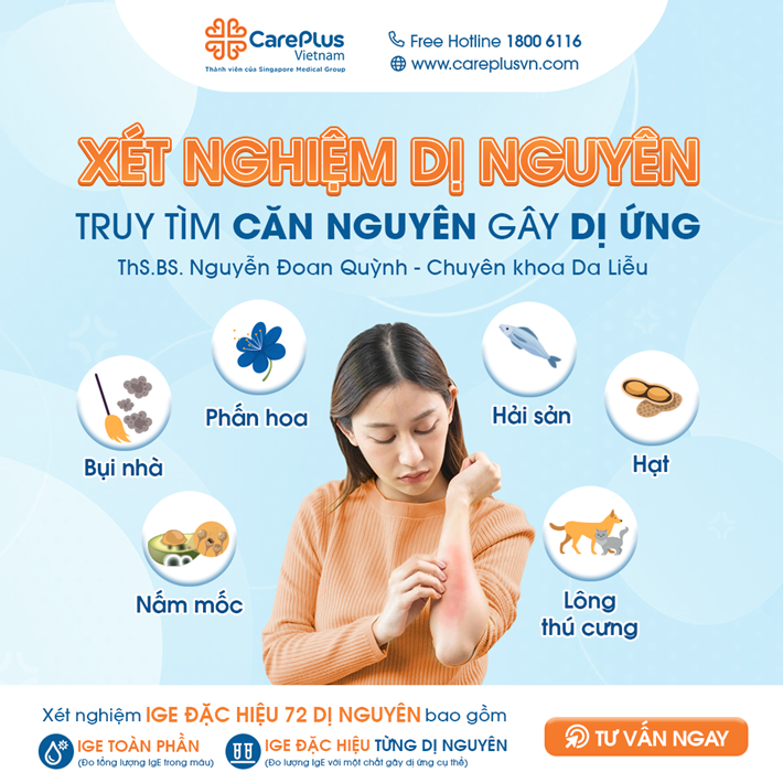 XÉT NGHIỆM IGE ĐẶC HIỆU 72 DỊ NGUYÊN – TRUY TÌM CĂN NGUYÊN GÂY DỊ ỨNG 